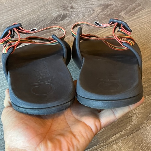 Chaco x New Belgium Brewing Chillo Slides Sandals Blue Red Mens 8‎ EU 39 - Picture 6 of 7